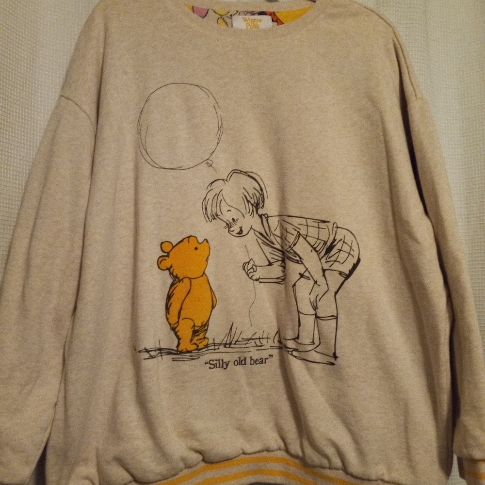 Silly old bear Disney reversible sweatshirt